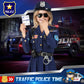 Luucio Police Officer Costume for Girls  Police Costume for Kids with Cop Uniform  Halloween Costumes for Kids Girls 3-12