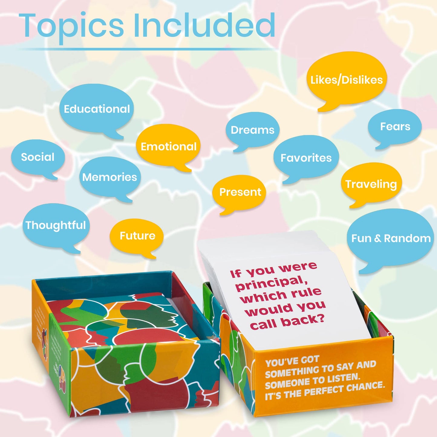Chatterchance School: Conversation Card Games - Learning Educational Fun Game For Kids Teens Teacher Classroom For Elementary &
