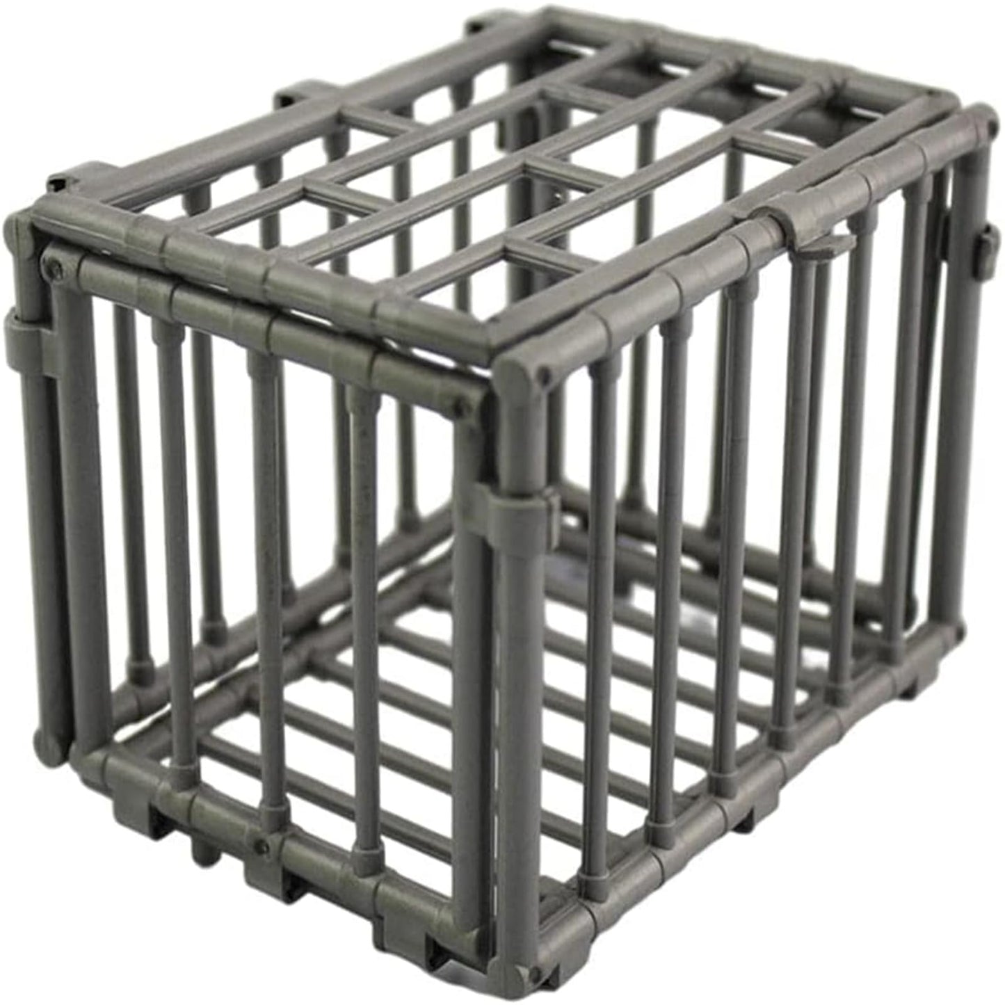 Punctualgood Plastic Animal Cage Model 1/6 Scale Scene Corral Fencing Accessories Gift, Mini Cage Model for Action Animal Figure