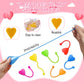 Valentines Sticky Hands Bulk 48PCS Valentines Day Gifts for Kids Classroom Prizes Valentines Party Favors for Kids Stretchy Hear