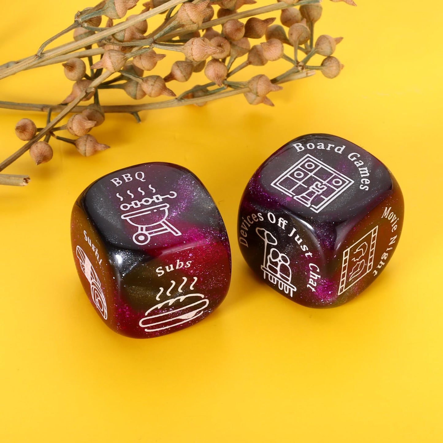 Date Night Dice, For Him Her Wedding Birthday Valentines Gift For Him Her Funny Gift For Women Men Couple Gifts, Romantic Dice F