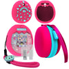 Jchpine Hard Carrying Case And Silicone Cover Compatible With Tamagotchi Pix Interactive Virtual Pet Game Machine, Screen Film P