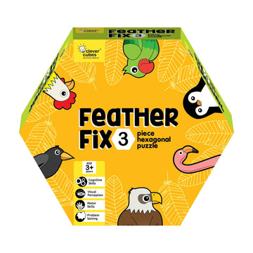 Clever Cubes Feather Fix. 3 Piece Puzzle. Educational Games. Activity Games. Perfect For Kids 3 To 4 Years. Birthday Return Gift