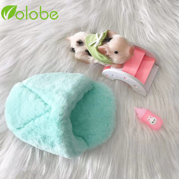 Volobe 5 Inches Silicone Piglet, Soft Mini Realistic Silicone Animal, Gift Box With Silicone Piglet Accessories, Kids Lifelike Reborn Doll(Ella)