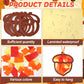 Qyeahkj 36 Set Fall Acorn Suncatchers Crafts for Kids DIY Autumn Window Tissue Paper Craft Kit Hanging Decor for Thinkgiving Hom