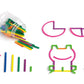 Edxeducation - 21359 Junior Geostix - Mini Jar Set Of 160 - Geometric Construction Sticks - Build 2D Shapes And Pictures - Math Manipulative For Kids - Ages 3+