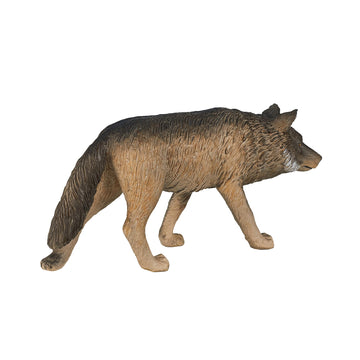 Mojo Timber Wolf Walking Realistic International Wildlife Hand Painted Toy Figurine