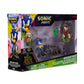 Sonic Prime 2.5-inch Action Figures Bos Cage Maze Themed 5 Pieces: Sonic, Gnarly Knuckles, Mangey Tails, Tree Stump and Green Sh