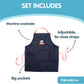 Curious Chef 11-Piece Denim Chef'S Kit For Kids, Includes Real Cooking And Baking Tools - Cotton Apron, Whisk, Spatula, Mixing S