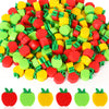 JUNEBRUSHS 150pcs Apples Erasers for Kids Bulk, Welcome Back to School Gifts Mini Apples Erasers for First Day of School Teacher