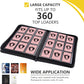 9 Pocket Card Binder  enhanced Zip Trading Card Binder  360 Double Sided Pocket PU Collection Binder  Collector Album  Card Folder for MTG  TCG  Sports Cards  (Pink)