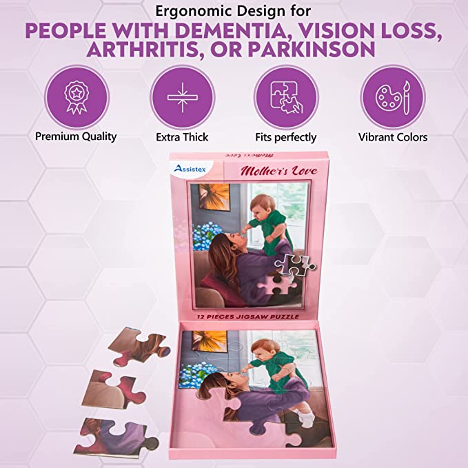 Dementia Puzzle 12 Large Pieces Jigsaw –Mother's Love