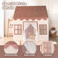 Wilwolfer Play Tent For Kids Indoor - Kids Play Tent Indoor Toddlers Play Tent Large Toddler Tent For Kids Toy House Birthday Gift For Boys & Girls Playroom Decor (Beige Playhouse With Mat)
