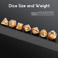 DNDND Taco D&D Dice Set - 7PCS Resin Dice with Velvet Bag for Tabletop Games