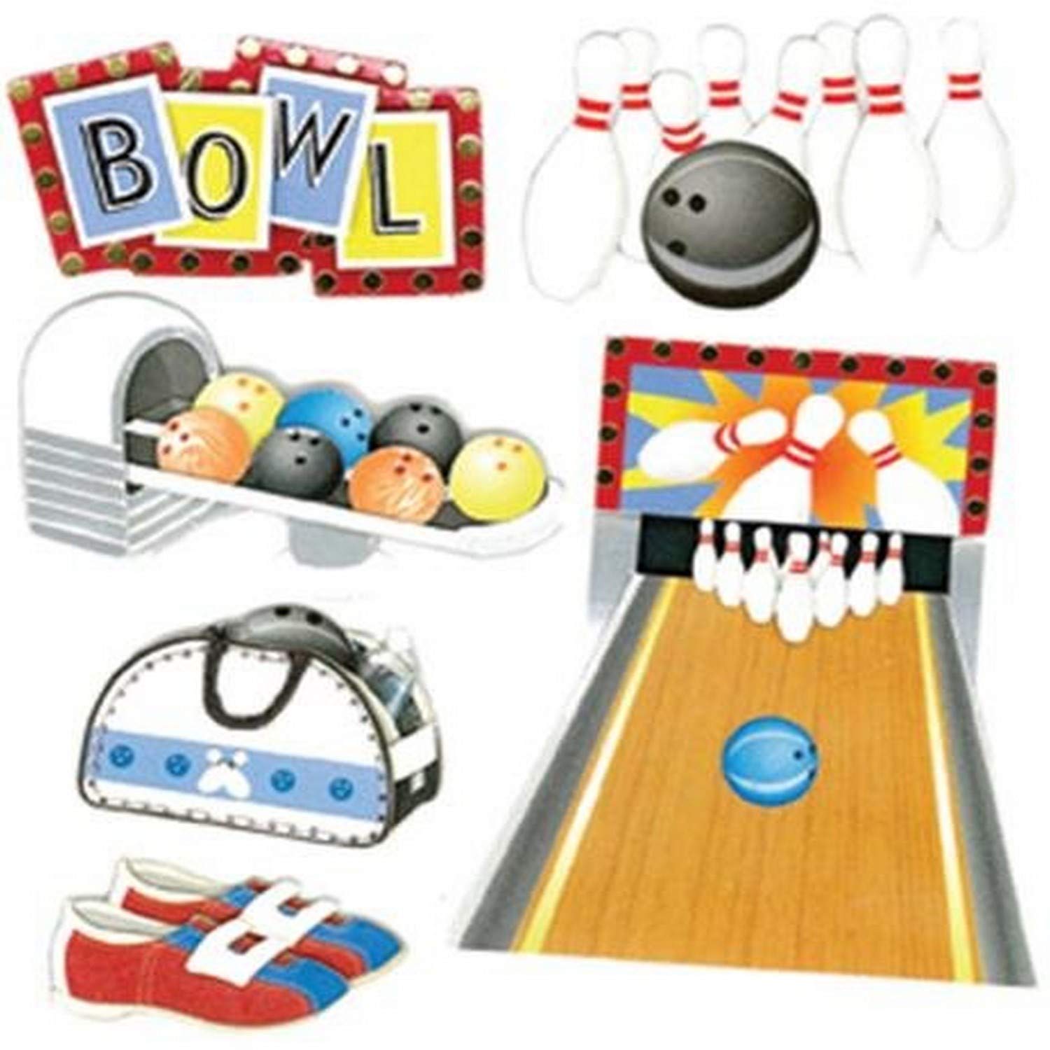 Jolees Boutique Bowling Alley Dimensional Stickers