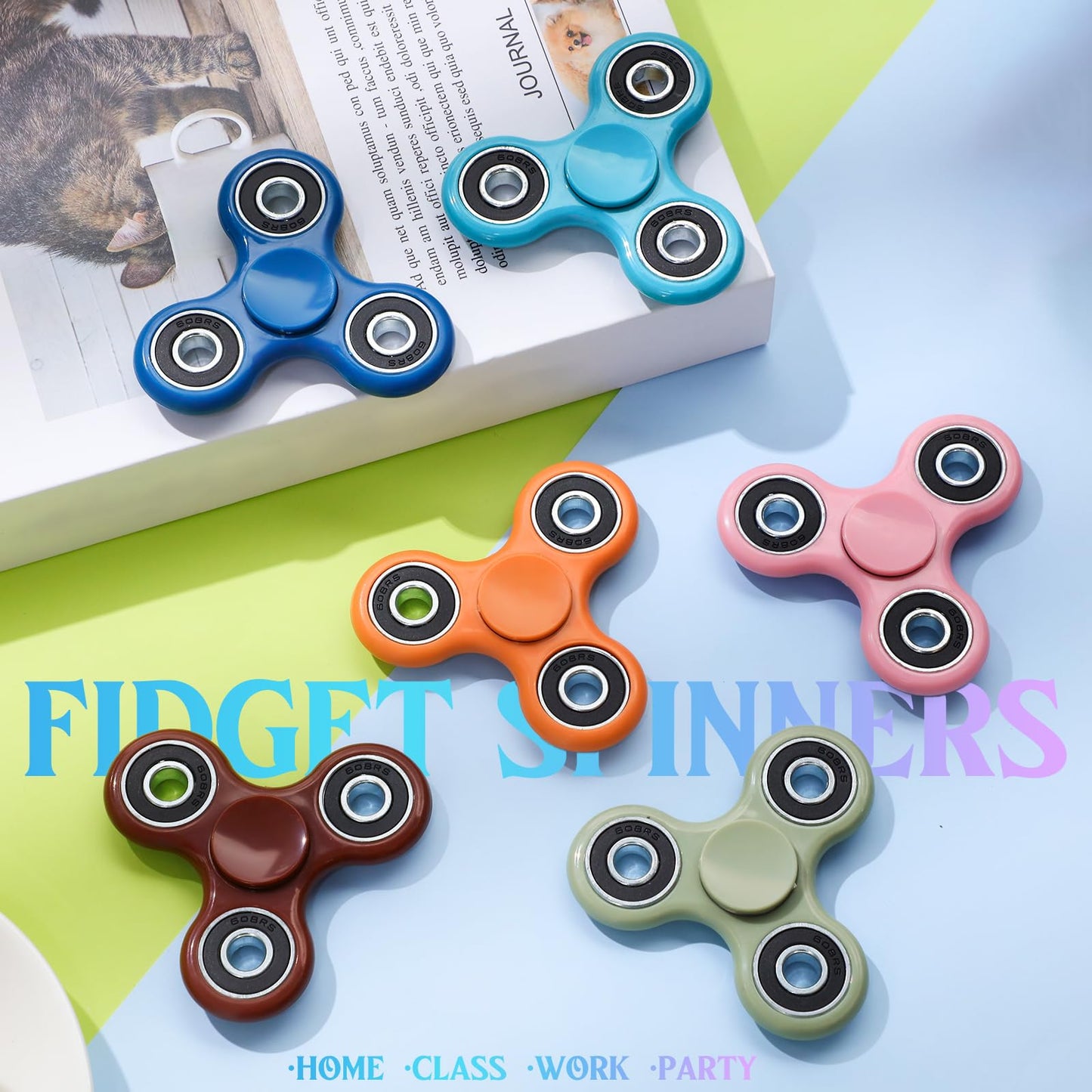 Silipull Fidget Spinner Toy Bulk Sensory Fidget Toy for Adults Kids Party Favors Classroom Prizes Gift Bag Fillers Stress Relief