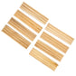 SUTIMSHE Wooden Domino Racks Set of 8 - Natural Holders for Mexican Train & Chickenfoot Games, Dominoes NOT Included