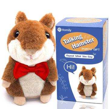 Talking Hamster Repeats What You Say, One Year Old Boy Girl Toys Birthday Gifts, Baby Toys 0-6-12-18 Months, Valentine First Bir