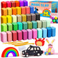 Essenson Air Dry Clay 42 Colors, Modeling Clay For Kids, Diy Molding Magic Clay For With Tools, Toys Gifts For Age 3 4 5 6 7 8+ Years Old Boys Girls Kids