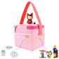 Annmore Carrying Case For Audio Player, Compatible With Toniebox And Figures, Pink