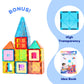 Anbalulu Magnetic Building Tiles Set, 63PCS Multicolor Stacking Blocks, Durable ABS Construction Toys for Kids