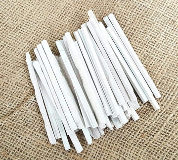 4OUR FAITH Pack Of 120 (800 grms) Edible Slate Pencils/Slate Bars White Pencils/Natural Limestone Slate Chalk Pencils/Earthy Goo