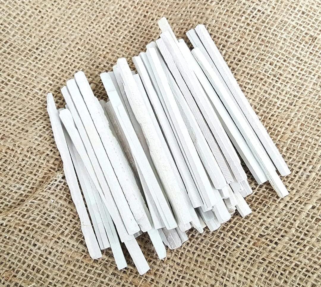 4OUR FAITH PACK OF 90 (600 grms) Indias Best Edible Slate Pencils/Slate Bars White Pencils/Natural Limestone Slate Chalk Pencils