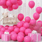 Jobkoo Hot Pink Balloons, 12 Inch 30 Pcs Fuschia Pink Balloon Magenta Latex Balloons Matte Neon Dark Pink Helium Balloons For Pr