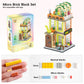 Xiu Music Cafe Building Kits Toys, (1050Pcs) Music Cofe House Mini Building Block Sets For Adults, Small Shop House Playsets,Cre