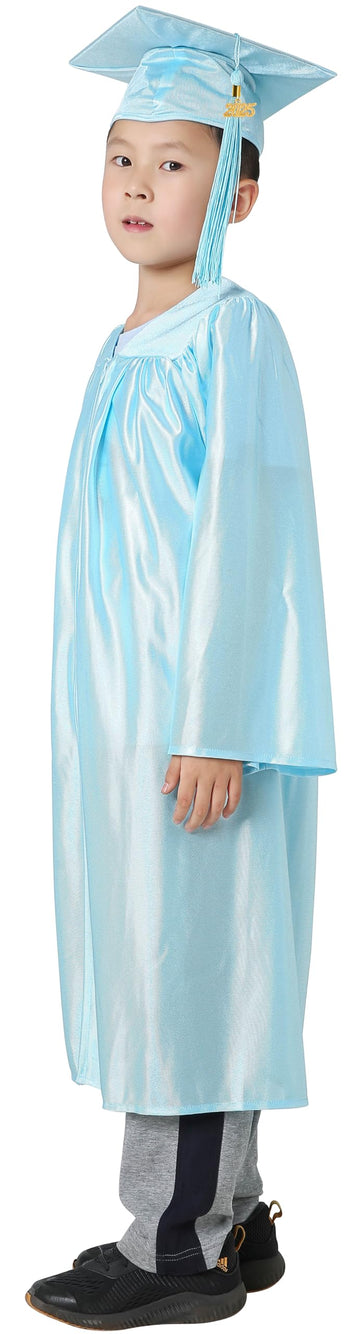 Graduatepro Kindergarten Graduation Cap And Gown Package Class Of 2025 For Kids With Stole Certificate As Party Gift Skyblue 33