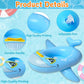 4 Pack Inflatable Pool Floats For Toddler Age 1-4 Animal Swim Tube Rings For Kids Infant Baby Ride On Beach Floaties With Safety