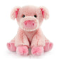 Stuffed Pig Sitting Toys Plush Animal  Realistic Animal Characters Stuffed Filled in Limbs 8.5 Inch Soft Huggable Gifts for Kids with Stuffed Animals Birthday Gift for Girls Boys