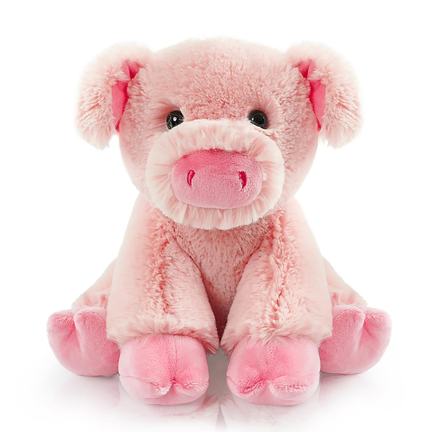 Stuffed Pig Sitting Toys Plush Animal  Realistic Animal Characters Stuffed Filled in Limbs 8.5 Inch Soft Huggable Gifts for Kids with Stuffed Animals Birthday Gift for Girls Boys