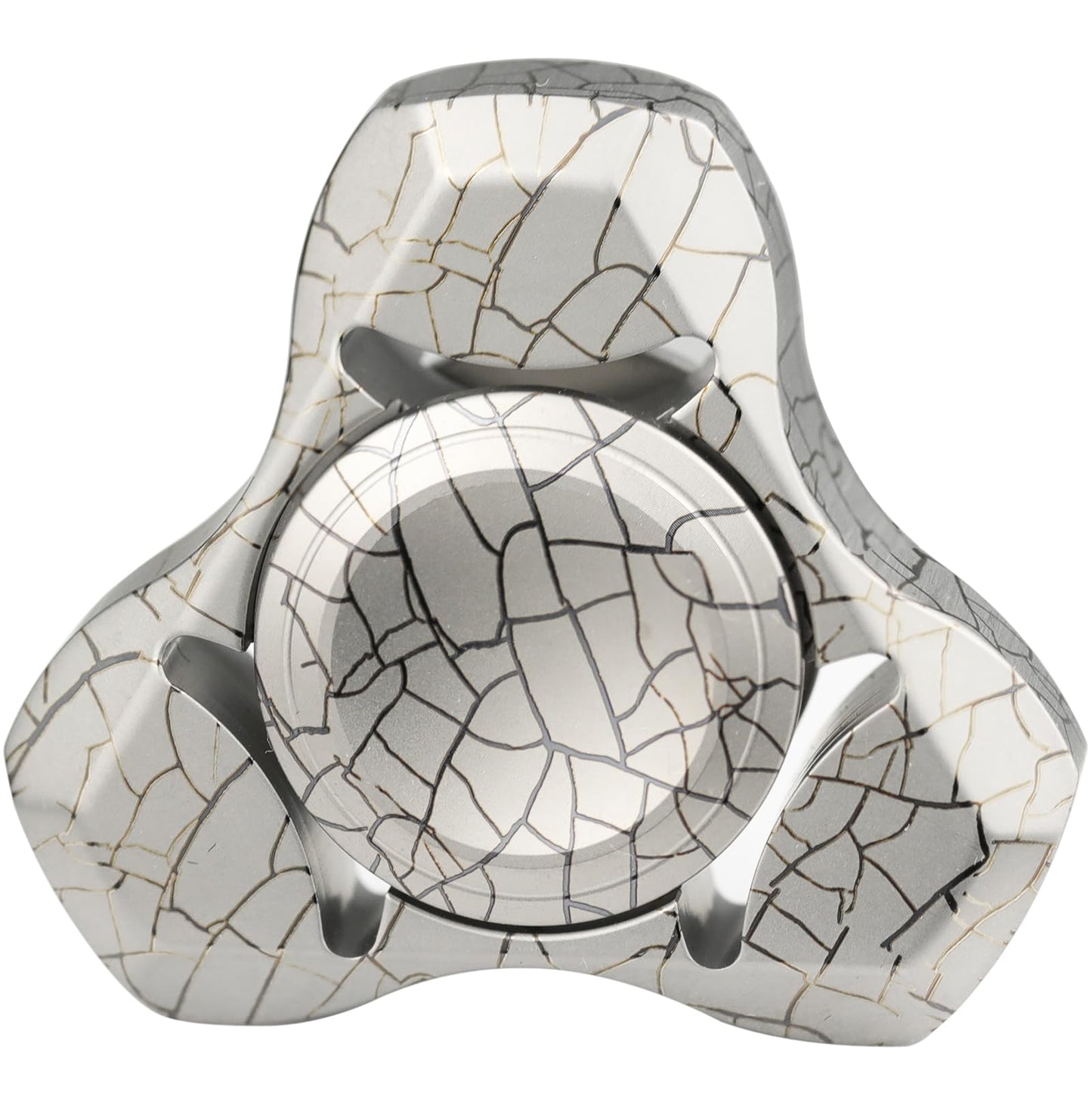 FREELOVE Metal Fidget Spinner for mature-themeds  Heavy Duty Tri-Spinner Toys  Small Mini Fox Figette Tools  Silent High Speed enhanced Bearing  Fast Spin Hand Widget  Titanium Alloy led Design