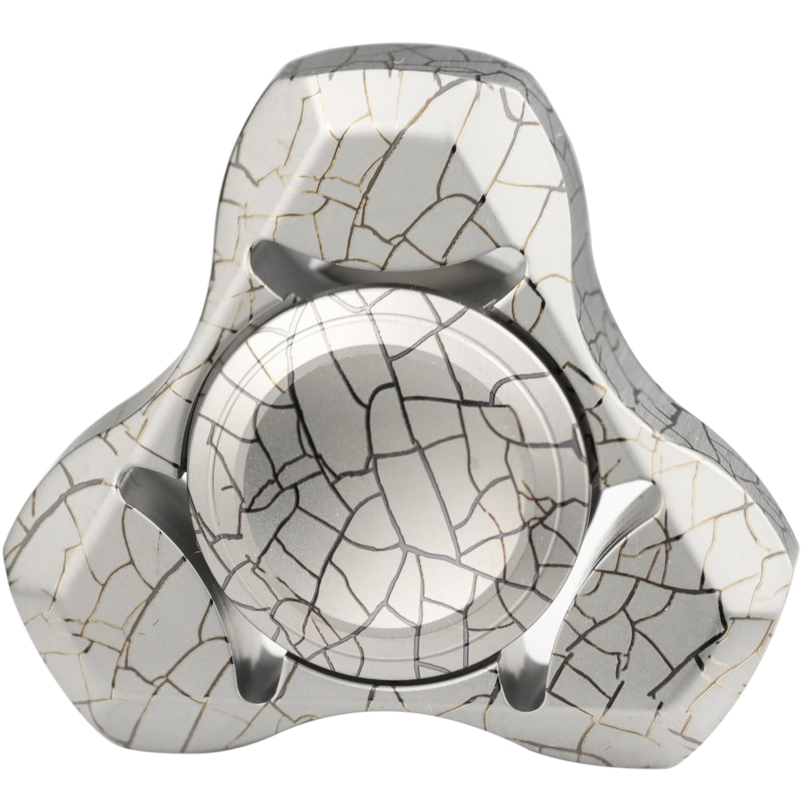 FREELOVE Metal Fidget Spinner for mature-themeds  Heavy Duty Tri-Spinner Toys  Small Mini Fox Figette Tools  Silent High Speed enhanced Bearing  Fast Spin Hand Widget  Titanium Alloy led Design