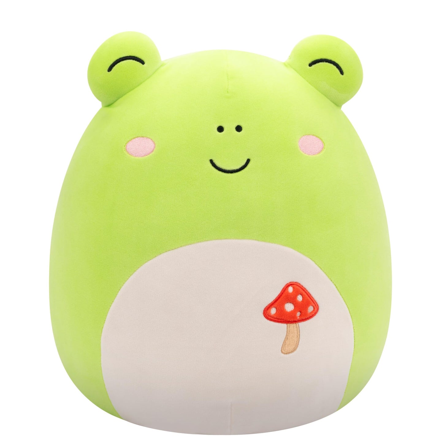 Squishmallows Original 14-Inch Wendy Green Frog With Mushroom Embroidery - Official Jazwares Plush (Large)
