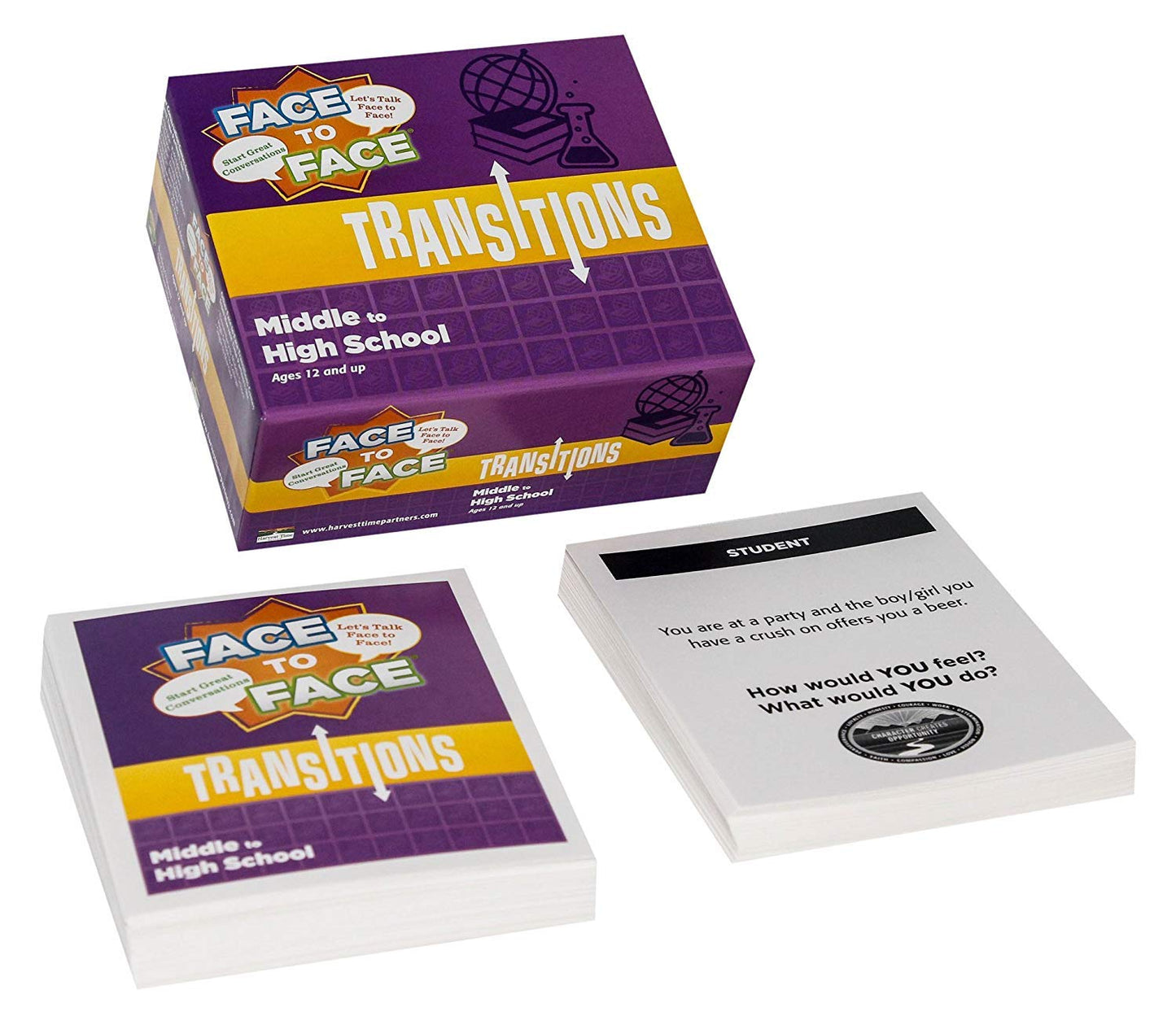 Face To Face Transitions Card Game (Middle To High School Edition) - Communication Development For Important Life Transitions, A