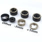 Hobbysoul Adjustable Offset 1.0 Beadlock Wheels Rims For 1/18 Traxxas Trx4M & 1/24 Axial Scx24 90081 Crawler, (4-Pack)