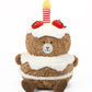 Leyoha Birthday Plush Toy Bear Stuffed - Adorable Cake Stuffed Animal, Cute Teddy Bear Face With Candle, Huggable Kids' Gifts, P