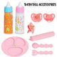 Fash N Kolor,My Sweet Baby Disappearing Doll Feeding Set - Doll Feeding Set | Set Includes 2 Bottles, Doll Diapers, Diaper Bag, Blanket And 2 Pacifier (8 Pc Set)