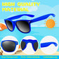 Astaron 12 Pack Party Novelty Sunglasses Bulk Neon Party Favors For Beach Wedding Party Pool Party Supplies, Blue