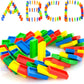 Aexoniz Plastic Interlocking Blocks Toys For Kids  Building Blocks For Toddlers Building Blocks Educational Toys Set (100 Pcs P