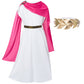 Togrop Greek Toga Costume For Kids Girls Ancient Greece Mythos Philosopher Rome Nobility Cosplay 2-7 Years
