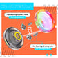 Responsive Yoyo For Kids, K2 Crystal Yoyo Pack Of 2, Dual Purpose Plastic Yoyo Professional With Unresponsive Yoyo Bearing + 12 Yoyo Strings, Yoyo Storage Case, Bearing Removal Tool (Gradient + Black)