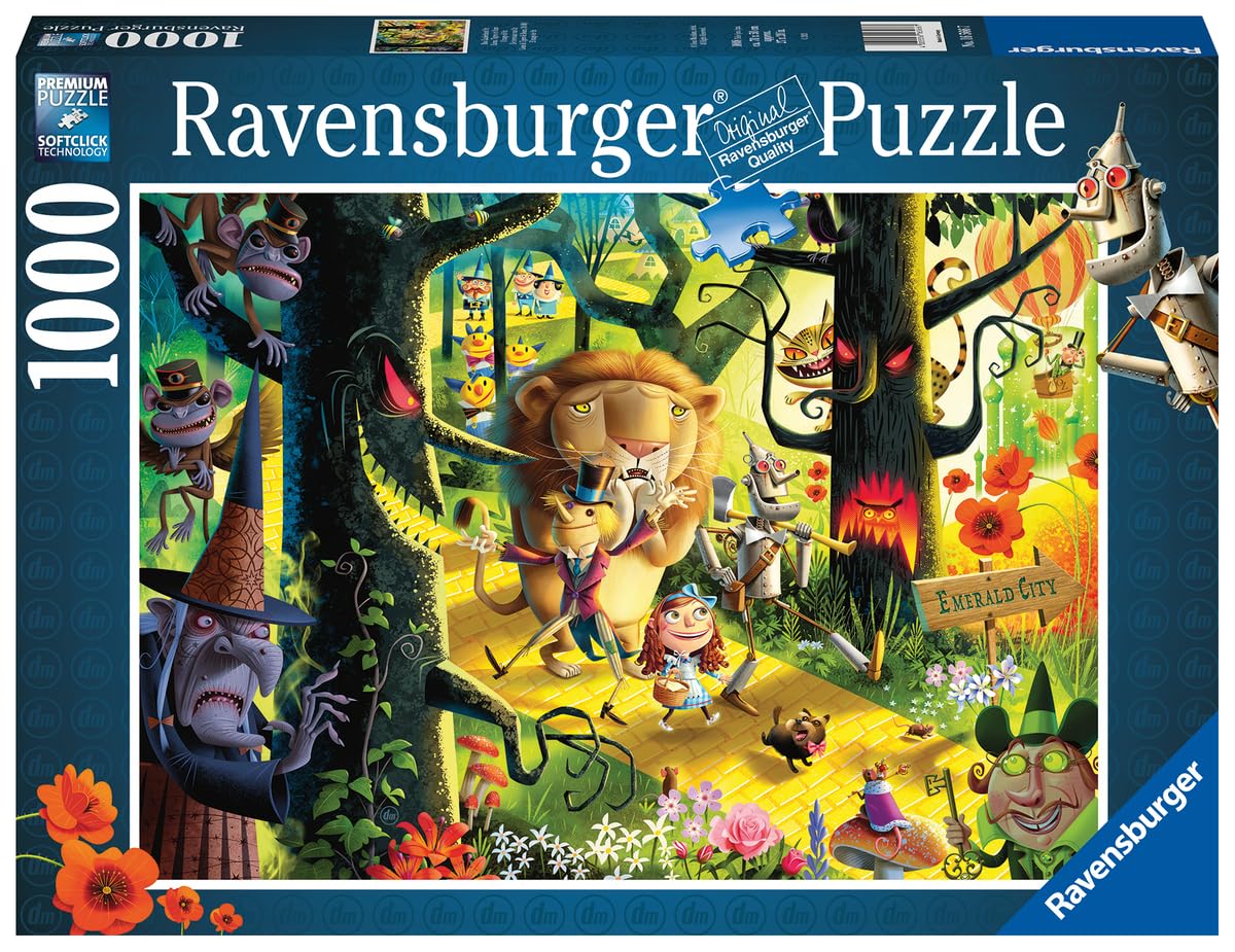Ravensburger Lions  Tigers & Bears  Oh My! | 1000 Piece Jigsaw Puzzle for mature-themeds | Unique Softclick Technology | Vibrant and Glare-Free Imagery | Crafted with Sustainability in Mind