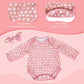Aori Reborn Baby Dolls Clothes 20 inch Floral Printed Outfit Set for 17-20 Inch Reborn Doll Newborn Girl