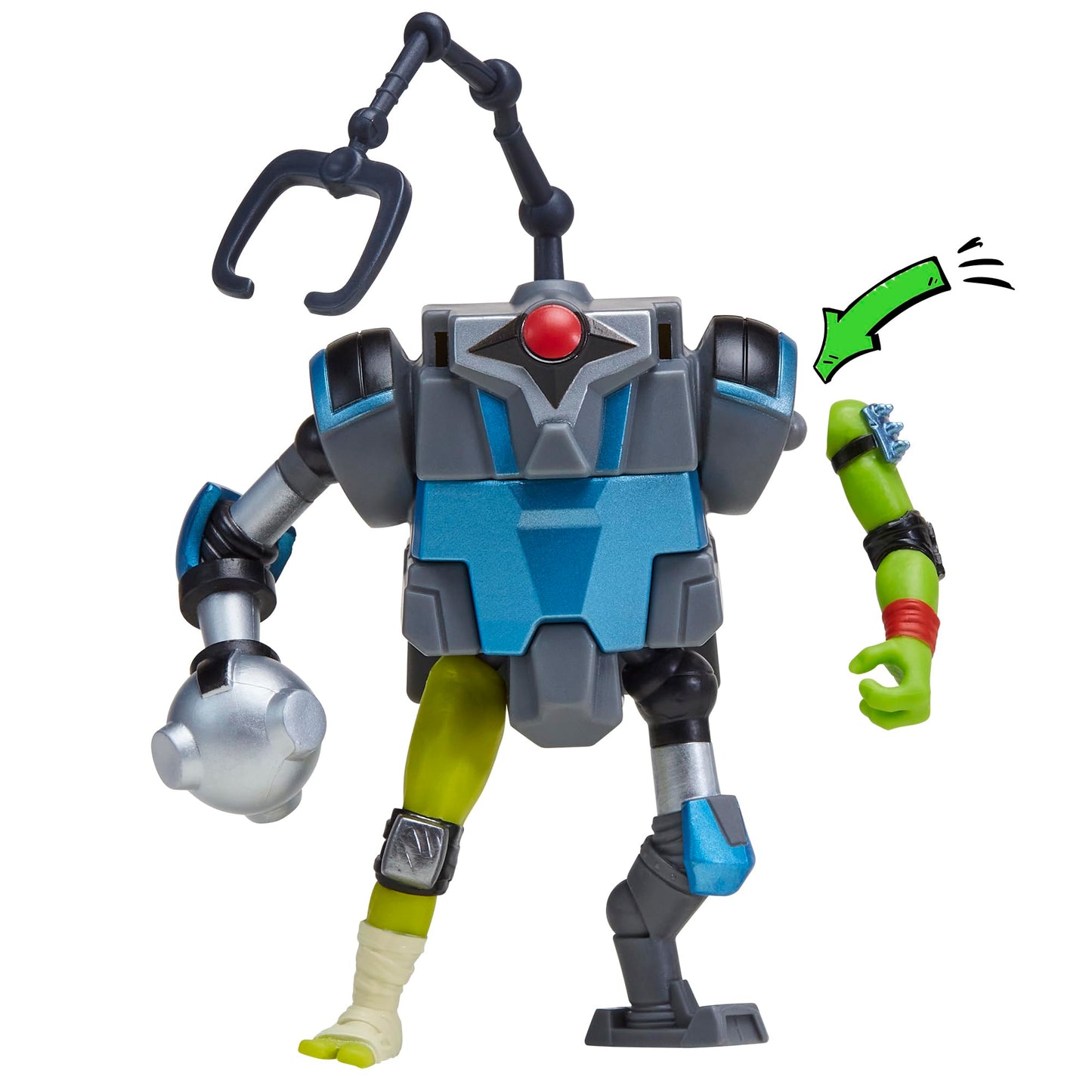Teenage Mutant Ninja Turtles Bishop Action Figure, 4.5-Inch, Multicolor, Model 83809CO, Plastic Material