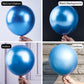 Partywoo Metallic Blue Balloons, 130 Pcs Blue Balloons Different Sizes Pack Of 18 Inch 12 Inch 10 Inch 5 Inch For Balloon Garland Arch As Birthday Decorations, Party Decorations, Wedding Decorations