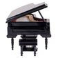 Broadway Gifts Black Baby Grand Piano Music Box With Bench And Black Case