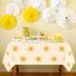 G1Ngtar 3Pcs Boho Sun Birthday Party Tablecloths Boho Hippie Sunshine Disposable Plastic Waterproof Rectangular Table Covers Fir